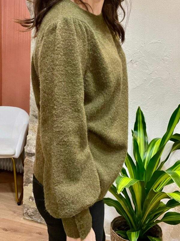 Pull en Alpaga et Laine EDOUARD kaki – Image 4