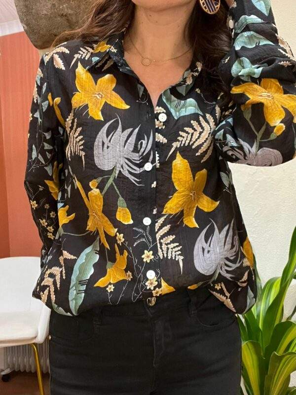 Chemise à manches longues avec imprimé floral VAIANA