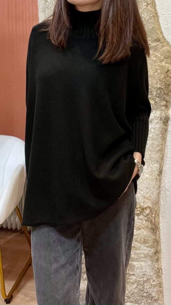 Pull confort ANDREA noir - Taille Unique – Image 6
