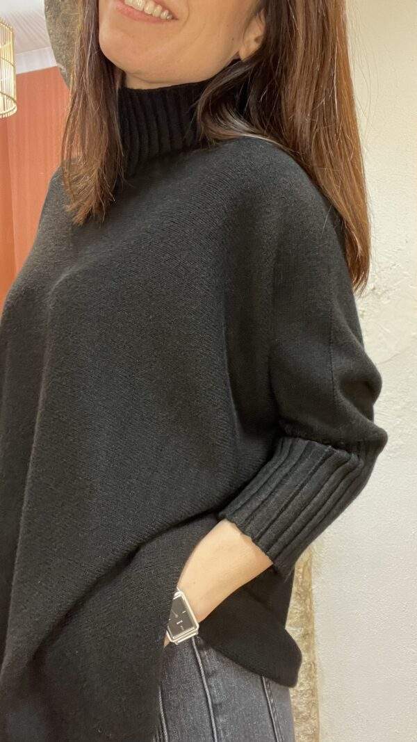 Pull confort ANDREA noir - Taille Unique – Image 2