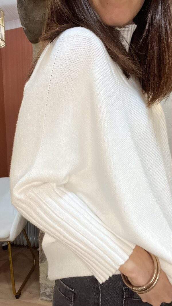 Pull confort ANDREA blanc - Taille Unique