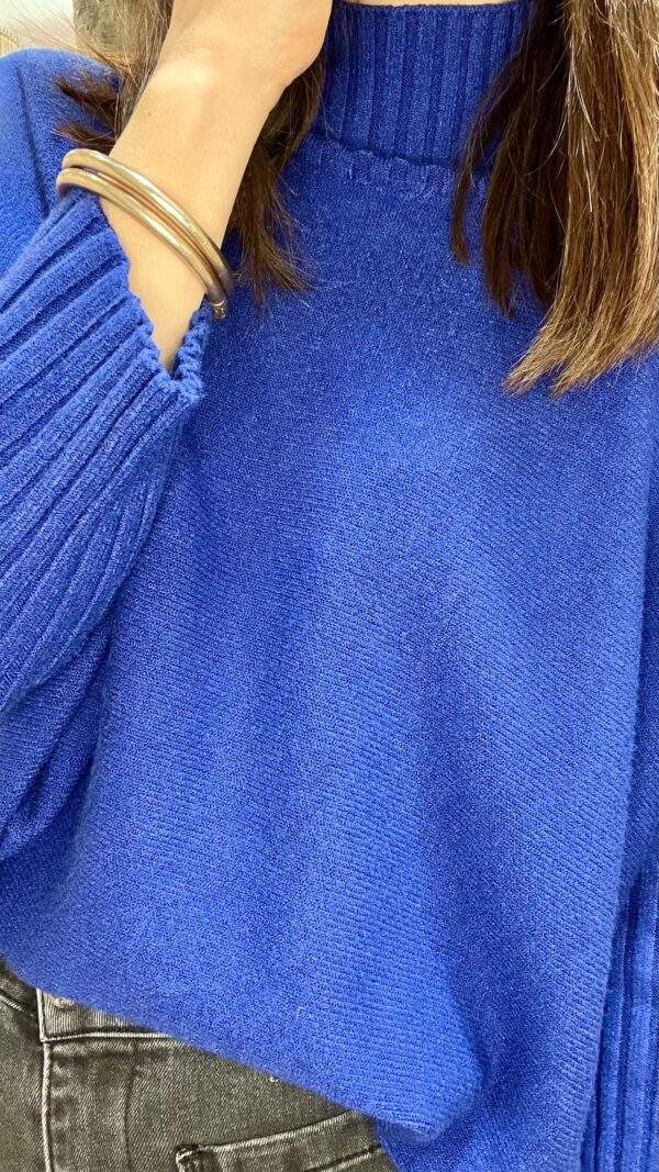Pull confort ANDREA bleu roi - Taille Unique – Image 5