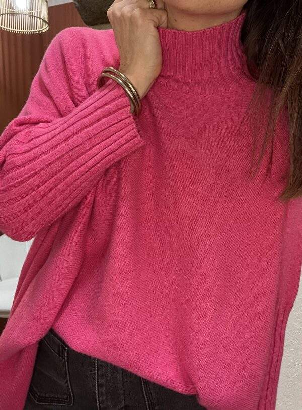 Pull confort ANDREA fuschia - Taille Unique
