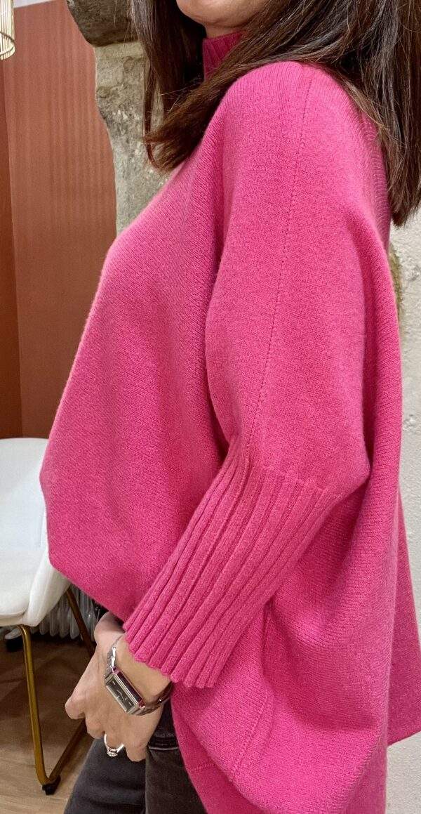 Pull confort ANDREA fuschia - Taille Unique – Image 4