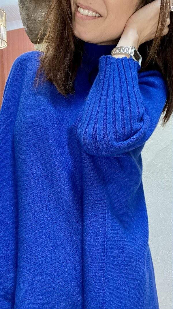 Pull confort ANDREA bleu roi - Taille Unique – Image 2