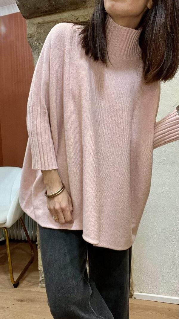 Pull confort ANDREA rose - Taille Unique – Image 4