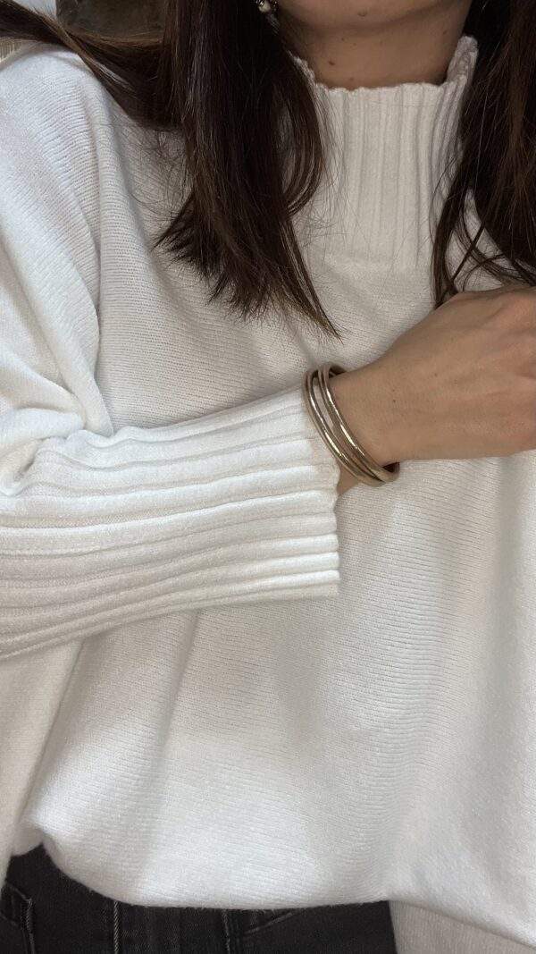 Pull confort ANDREA blanc - Taille Unique – Image 5