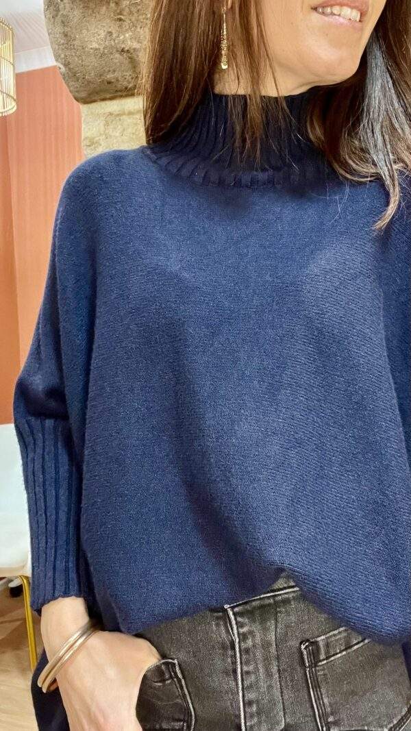 Pull confort ANDREA bleu marine - Taille Unique
