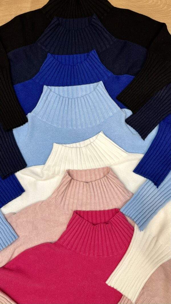 Pull confort ANDREA bleu roi - Taille Unique – Image 6
