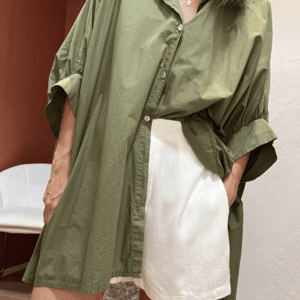 Chemise oversize CAPUCINE kaki - Taille Unique