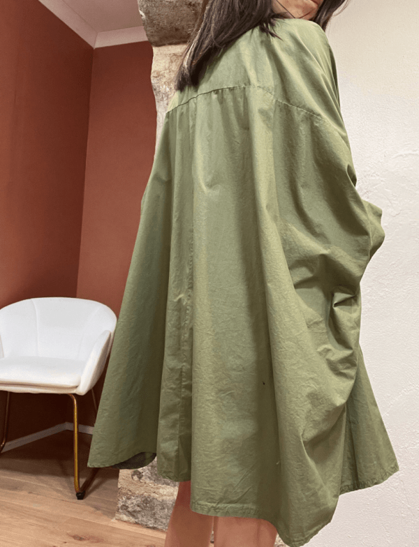 Chemise oversize CAPUCINE kaki - Taille Unique – Image 3