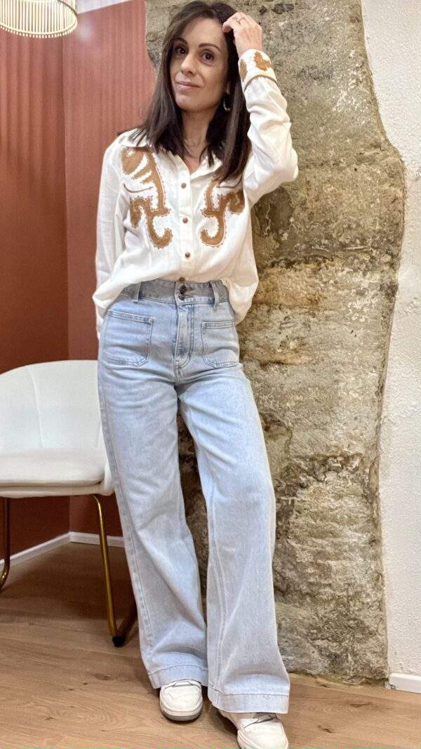 Jean VIOLETTE denim clair – Image 6