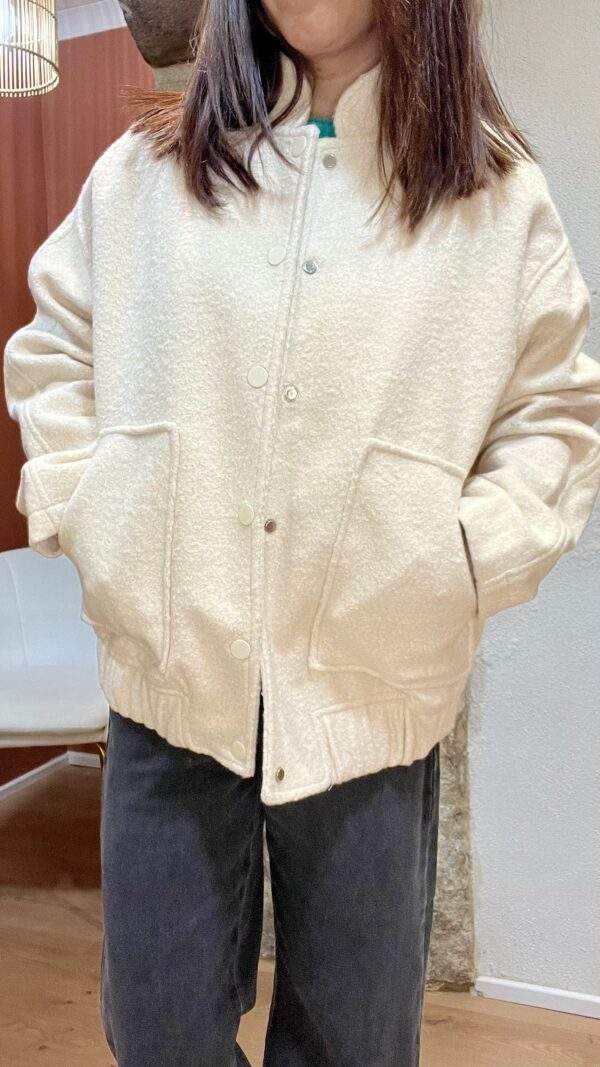 Veste bouclette TEDDY écrue