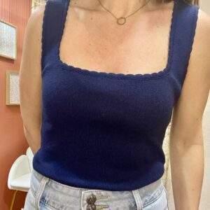 Débardeur HILARIE – Marine – Le chic discret au quotidien