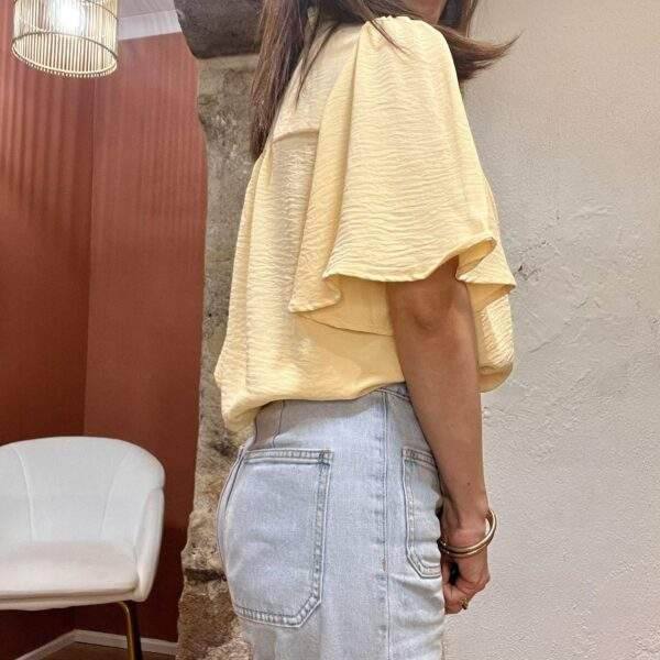 Blouse jaune BIRDY – Élégance légère et féminine – Image 5