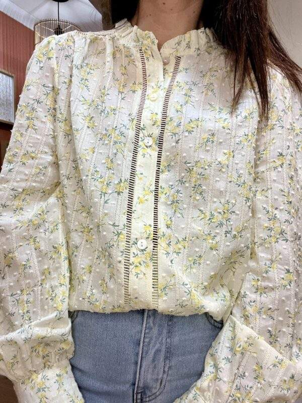 Chemise FLORE – Broderie florale texturée – Image 2