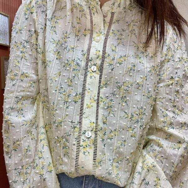 Chemise FLORE – Broderie florale texturée – Image 3