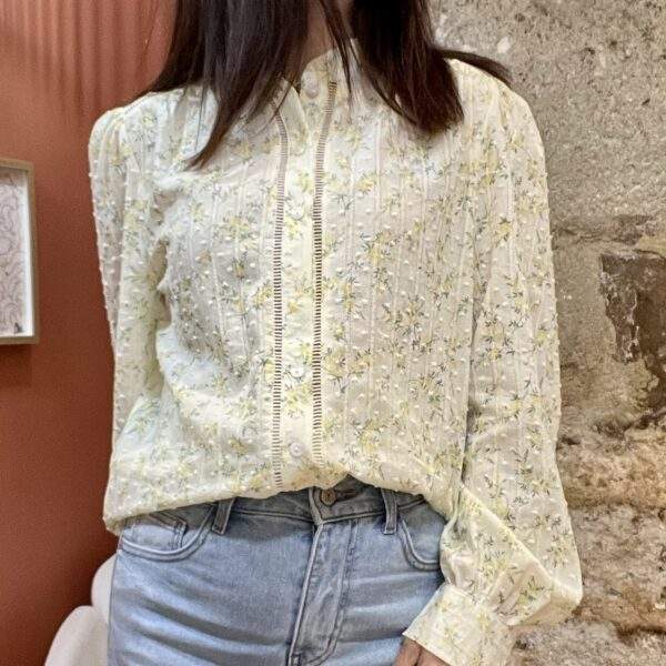 Chemise FLORE – Broderie florale texturée – Image 6