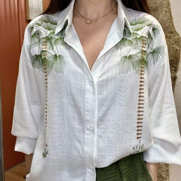 Chemise PALM – Légèreté et élégance en coton & lin