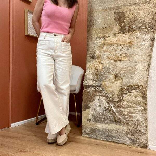 Espadrilles compensées à brides – Beige – Image 3