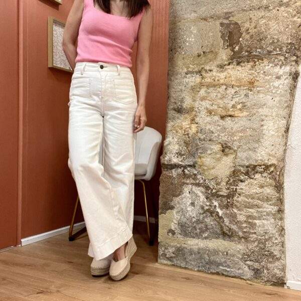 Espadrilles compensées à brides – Beige – Image 4