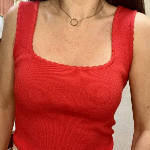 Débardeur HILARIE – Rouge passion – Image 2