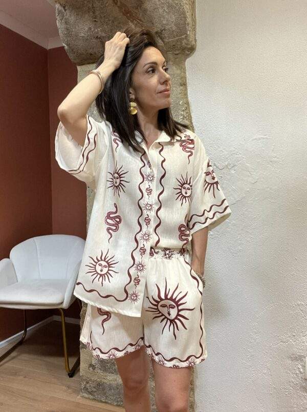 Ensemble imprimé – GALA – Bordeaux – Look solaire et stylé – Image 7