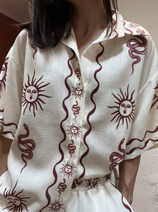Ensemble imprimé – GALA – Bordeaux – Look solaire et stylé – Image 8