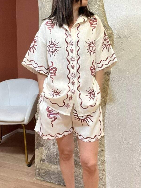 Ensemble imprimé – GALA – Bordeaux – Look solaire et stylé – Image 9