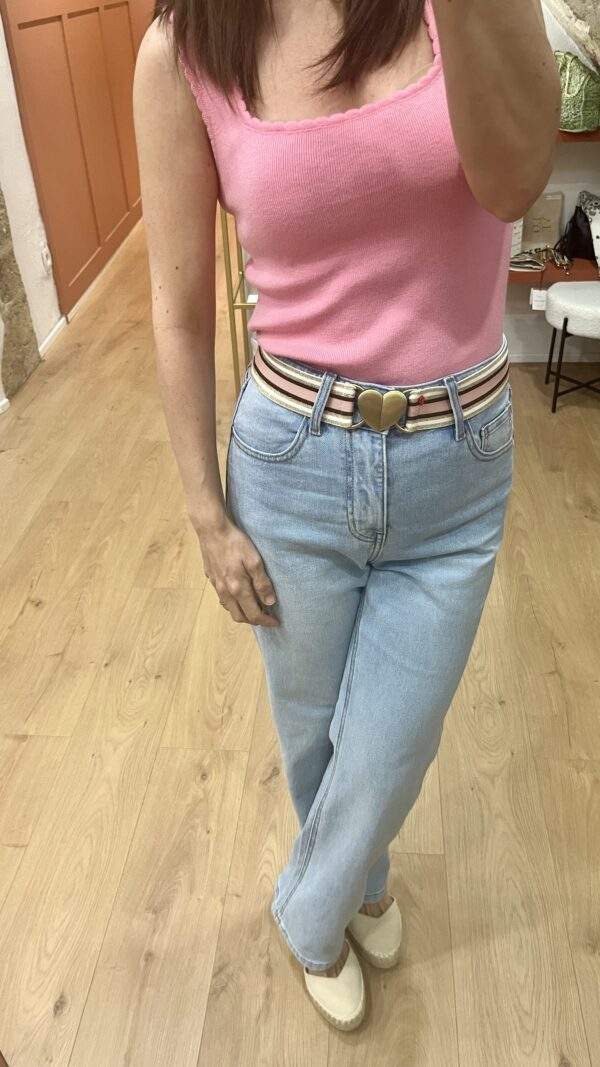 Jean droit SOLANGE – Denim clair – Image 6