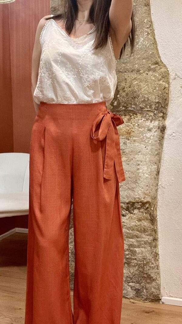 Pantalon fluide HARRY rouille – L’élégance décontractée – Image 2