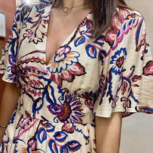 Robe courte TALIA – La robe vitaminée qui sent bon l’été – Image 2