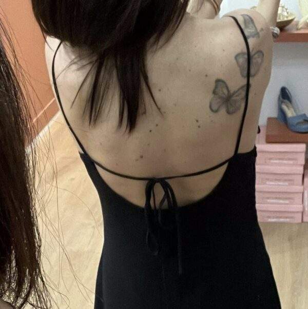 Robe CLÉO – Noir élégant