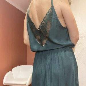 Robe fluide ELENA – Vert sapin
