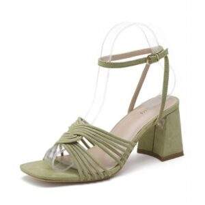 Sandales à talon CASSY – Vert amande