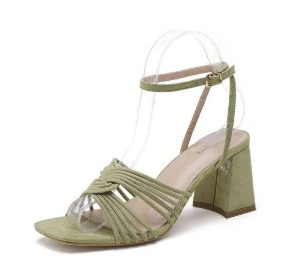 Sandales à talon CASSY – Vert amande