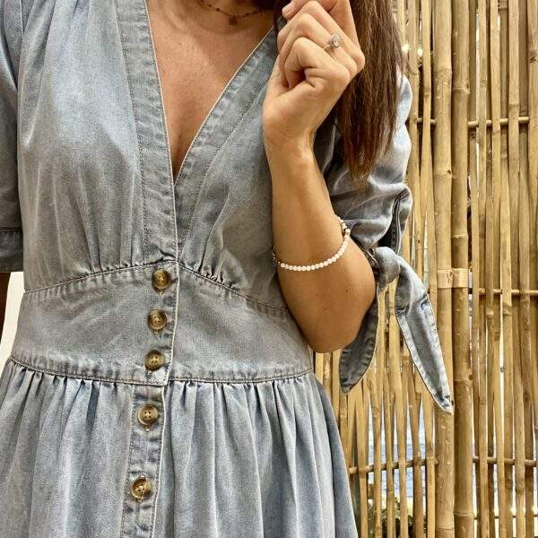 Robe longue GABRIELLE en denim – Élégance décontractée et féminine