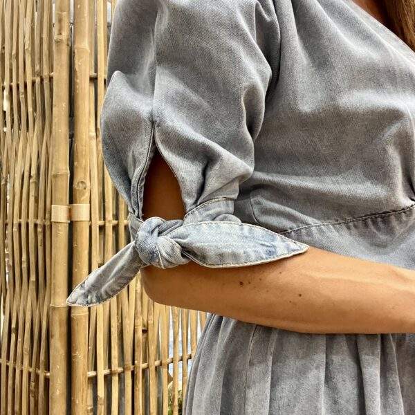 Robe longue GABRIELLE en denim – Élégance décontractée et féminine – Image 3