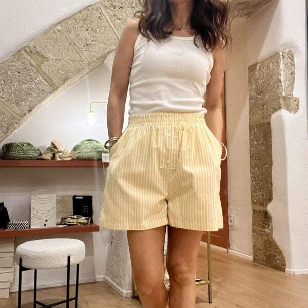 Short MAXENCE – Rayures solaires & confort estival – Image 4