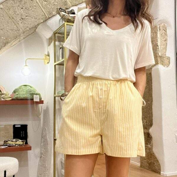 Short MAXENCE – Rayures solaires & confort estival – Image 2