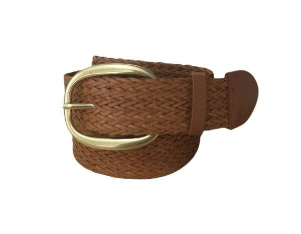 Ceinture Tressée Camel – Taille Unique