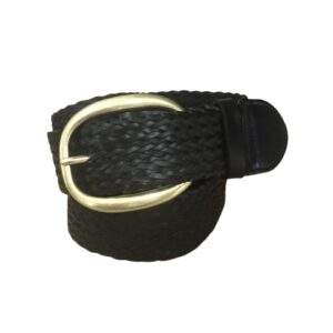 Ceinture Tressée Noire – Taille Unique