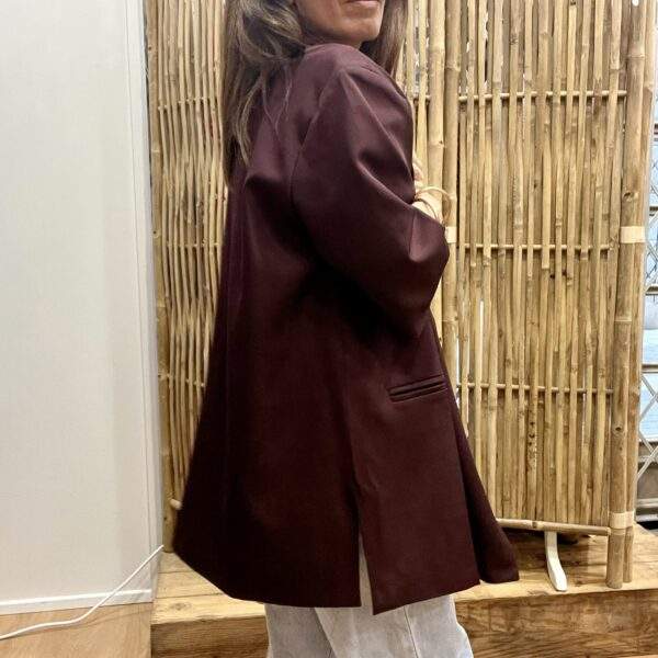 Blazer NINO Bordeaux – Oversize à manches courtes – Image 5