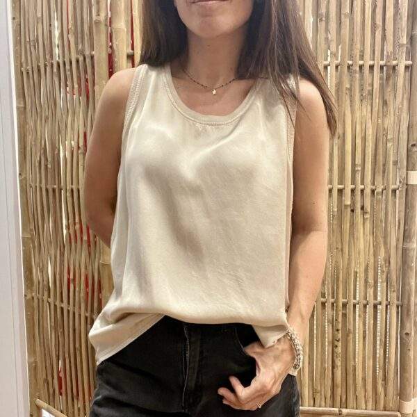 Débardeur col rond NOÉ beige