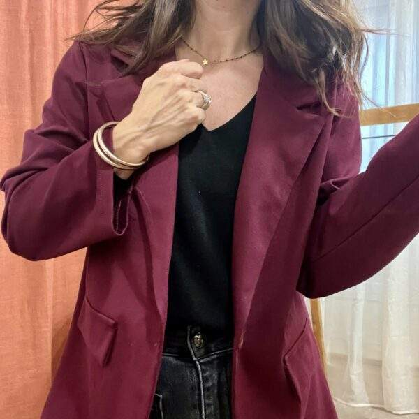Blazer MADRID – aubergine – Image 2