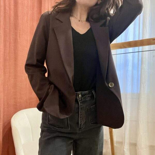 Blazer MADRID – chocolat – Image 2