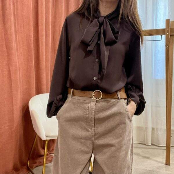 Chemise VALENCIA – chocolat – Image 5
