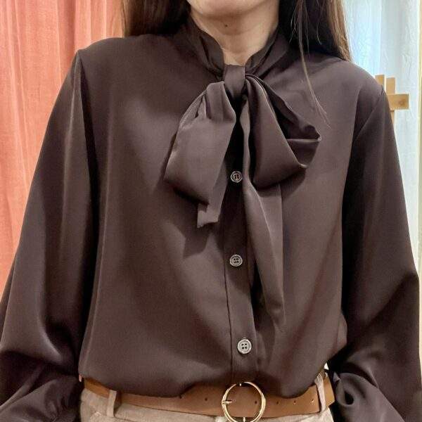 Chemise VALENCIA – chocolat – Image 4