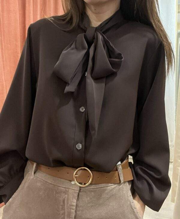 Chemise VALENCIA – chocolat – Image 2