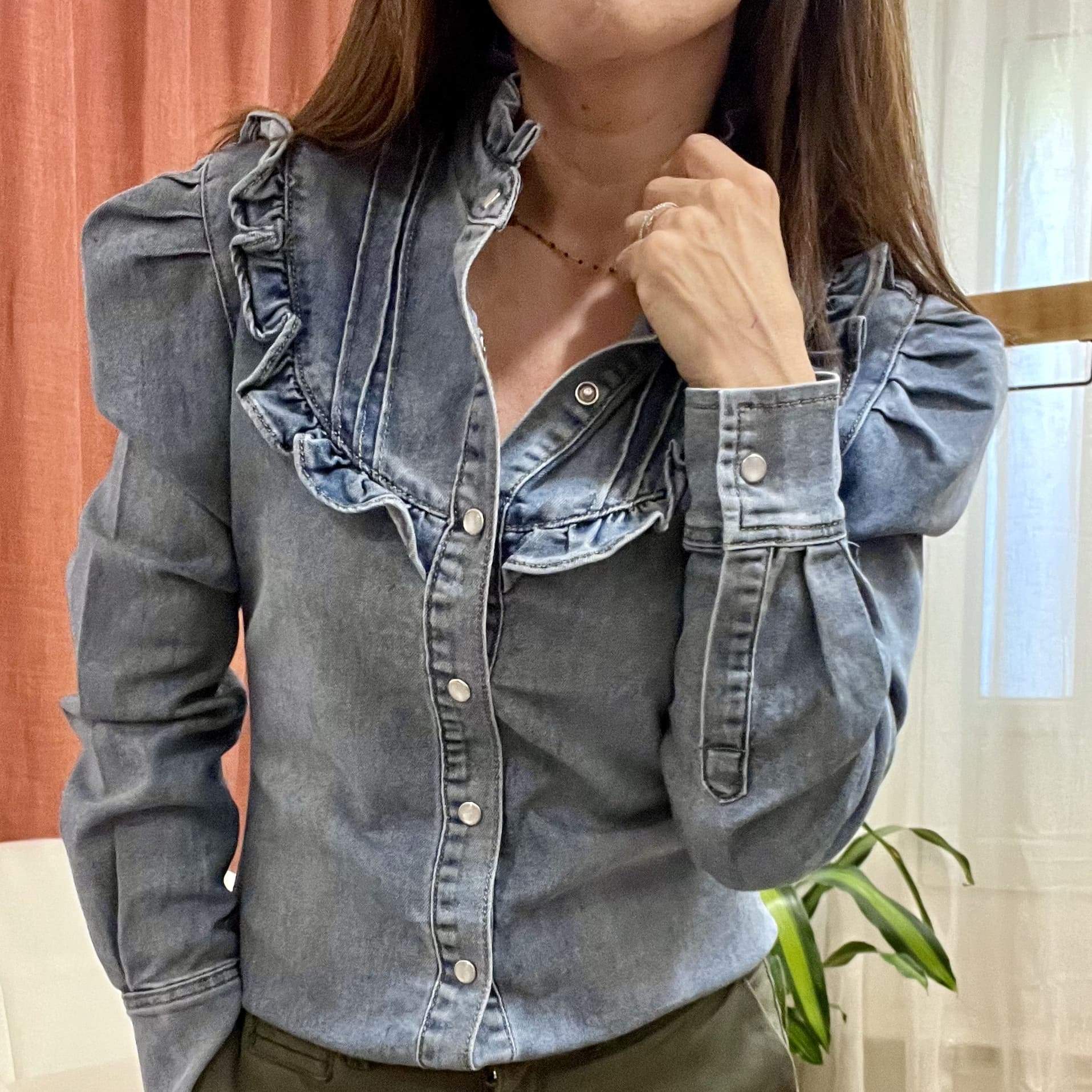 POPELINE BEZIERS CHEMISE EN JEAN LISBOA 3